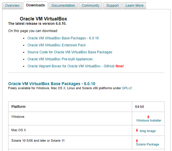 Oracle VM VirtualBox