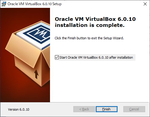Oracle VM VirtualBox Setup